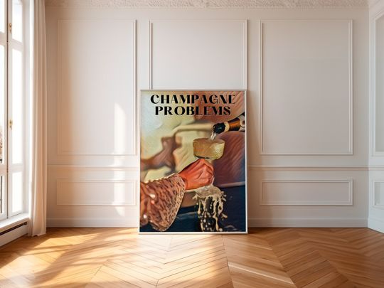Discover Champagne Problems Taylor Aesthetic Premium Poster