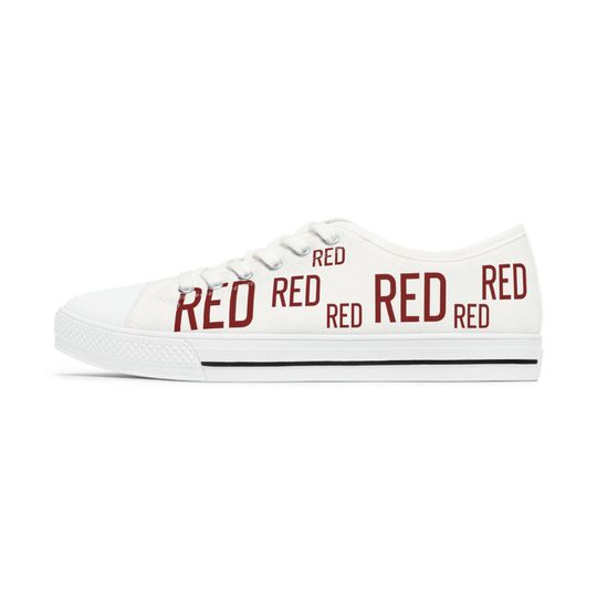 Discover Taylor Red Women's Low Top Sneakers
