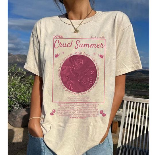 Discover Cruel Summer Shirt, Taylor Taylor version Merch, Lover Album T Shirt