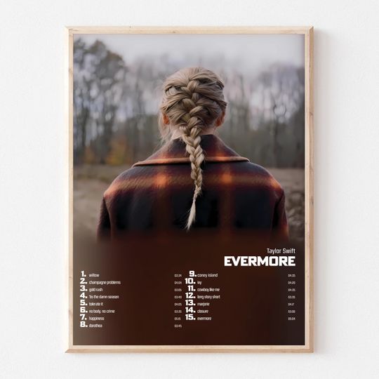 Discover Taylor Evermore Album Cover Poster