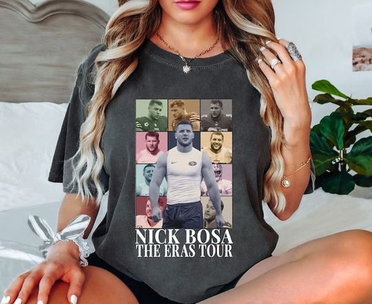 Discover Nick Bosa Eras Tour png, Vintage Nick Bosa png, American Football Fan