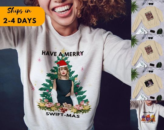 Discover Merry Swiftmas Taylor Christmas Sweatshirt