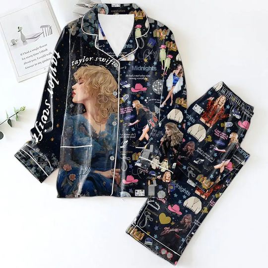 Discover Taylor version Pajamas Set, Taylor Pajama Set, The Eras Tour Merch