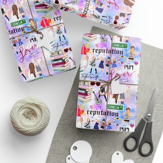 Discover Taylor Wrapping Paper for Christmas, Birthday