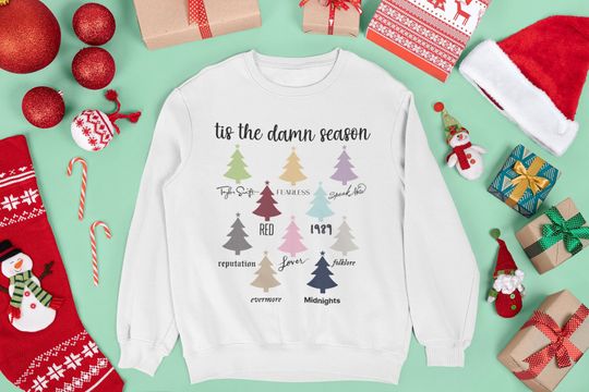 Discover ERAS tour Sweatshirt, Taylor Sweatshirt, Tis the damn season, Taylor version Sweatshirt