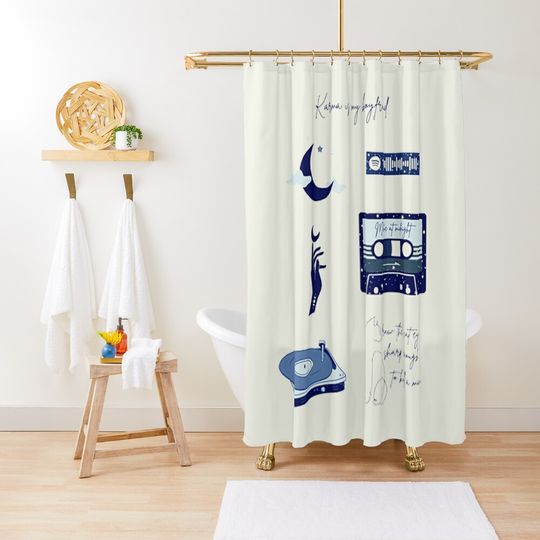 Discover Midnights - Taylor Collage Aesthetic Shower Curtain