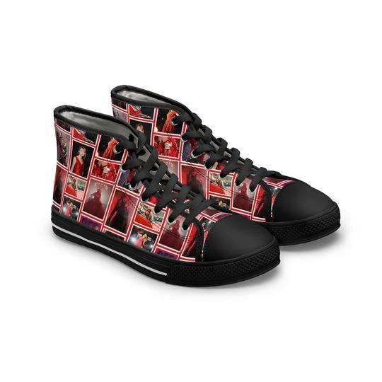 Discover Red Era High Tops - Taylor Collage Sneakers, Taylor version Gift