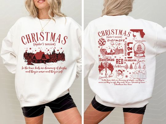 Discover The Eras Tour Christmas, Christmas Taylo version, Merry Swiftmas Sweatshirt