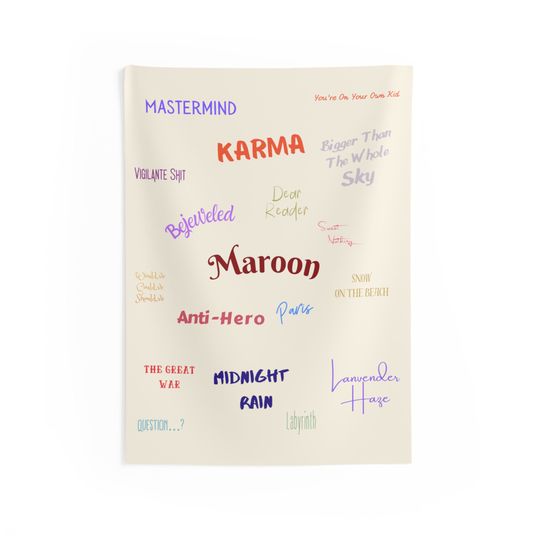 Discover Taylor Midnights Album Wall Tapestry