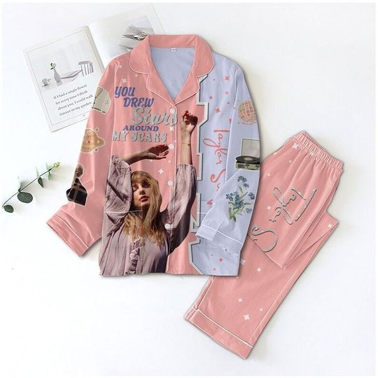 Discover Taylor Lavender Valentine Pajamas Set, Taylor version Pajamas For Party