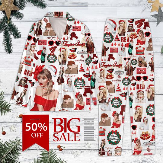 Discover Taylor Merry Christmas The Eras Tour Pajamas Set, Swift christmas, Taylor version Pajamas