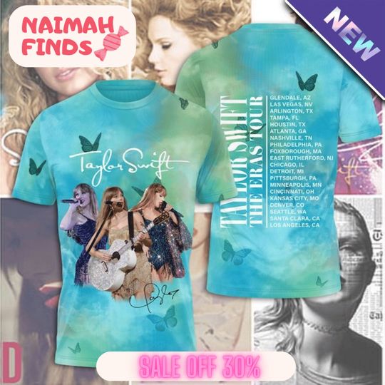 Discover The Eras Tour 3D Shirt, Concert Shirt, Midnights Concert Shirt