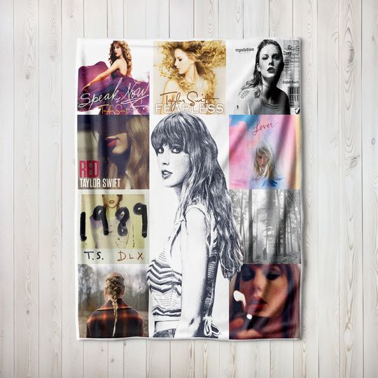 Discover Taylor ERAS Tour Swift Blanket, Taylor version Fleece Blanket