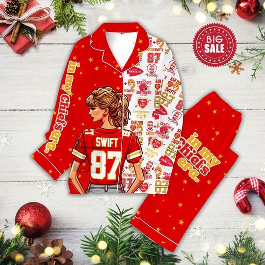 Discover Taylor Kelce 87 Pajamas Set, Taylor and Travis Christmas Pajamas Sets