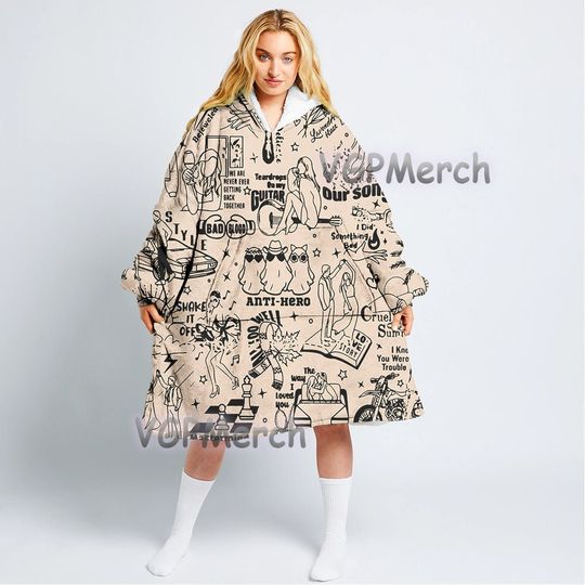 Discover Taylor Blanket Hoodie, Christmas Taylor version Hoodie ERAS Tour