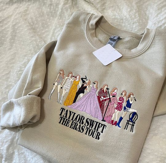 Discover Taylor The Eras Tour Embroidered Sweatshirt, 1989 Taylor Crewneck Sweatshirt