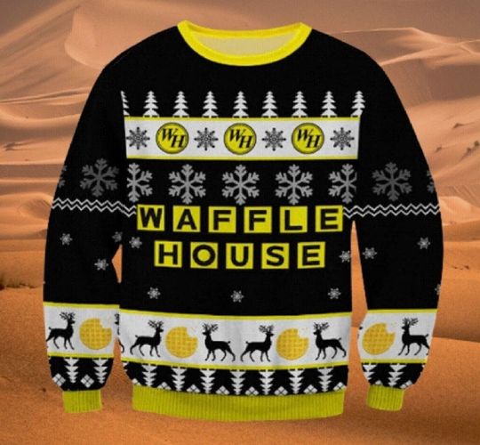 Discover Winter with Waffle House Christmas Ugly Sweatshirts