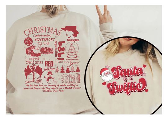 Discover Merry Swiftmas Sweatshirt, Santa's Favorite Taylor version Shirt, Christmas Taylo version Tshirt, Taylor Christmas Tshirt
