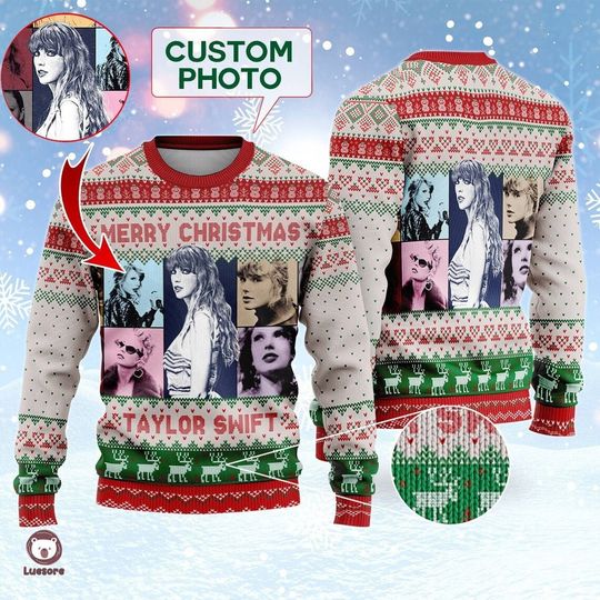 Discover swiftiee Ugly Christmas Sweater, Taylor All Over Print Sweater, Taylor Christmas Sweatshirt