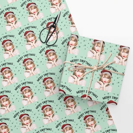 Discover Merry Swiftmas Taylor Christmas Wrapping Paper, Gift Wrapping Paper