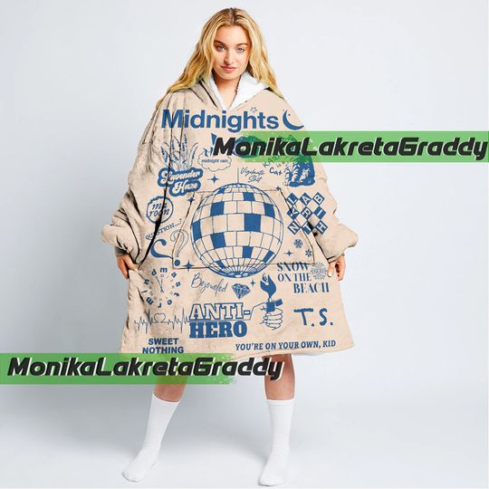 Discover Taylor Blanket Hoodie, Blanket Hoodie ERAS Tour Taylor 1989