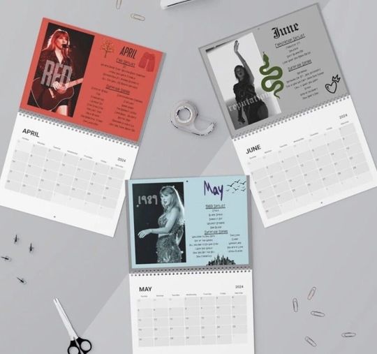 Discover Taylor Eras Tour 2024 Wall Calendar