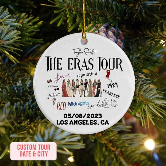 Discover Custom Eras Tour Ornament, Taylor Ornament, Personalized Taylor version Ornament