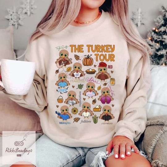 Discover Taylor Turkey Thanksgiving Version Sweatshirt