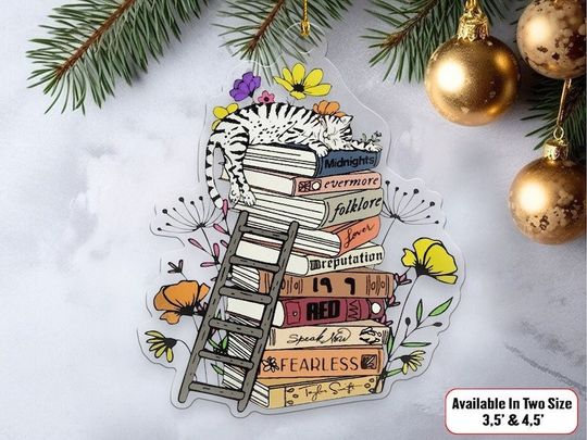 Discover Taylo version Book Ornament, The Eras Tour Ornament, Family Ornament