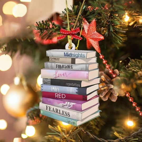 Discover 2023 Ornament Gift Fan, Xmas Tree Decor Taylor Christmas Ornament Shape, Taylor version