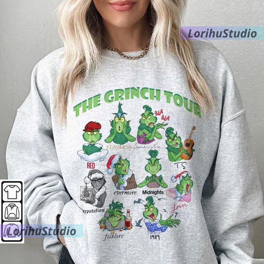 Discover Christmas The Eras Tour Sweatshirt, 90's Vintage Movie Sweater