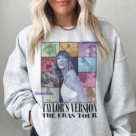 Discover Taylor Version Music Sweatshirt, Taylor 1989 Shirt, Swift 1989 version Vintage Sweatshirt