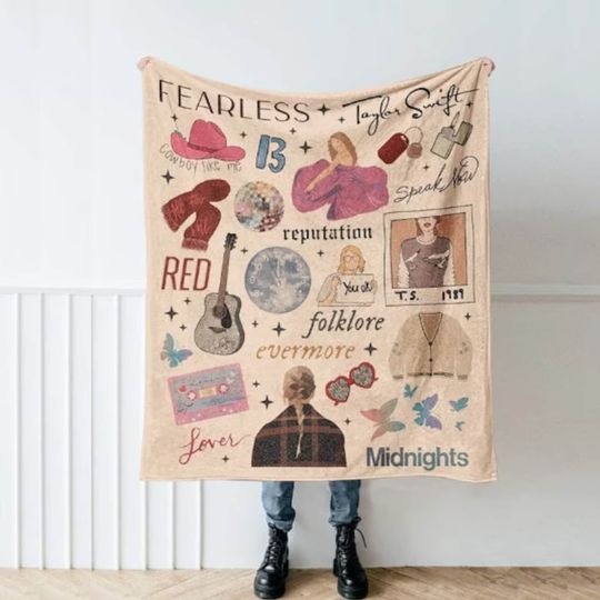 Discover The Eras Tour Taylor Blanket