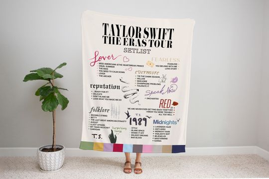Discover The Eras Tour Taylor Blanket