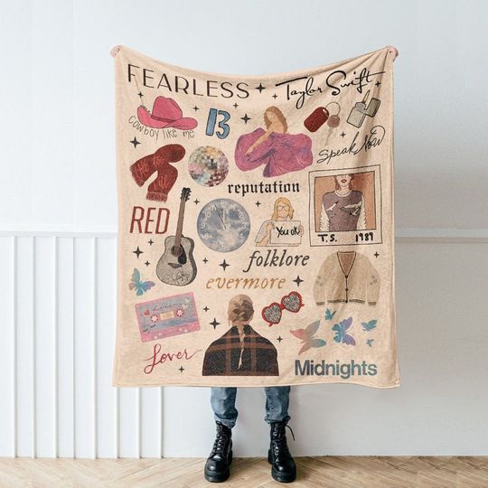 Discover The Eras Tour Taylor Blanket