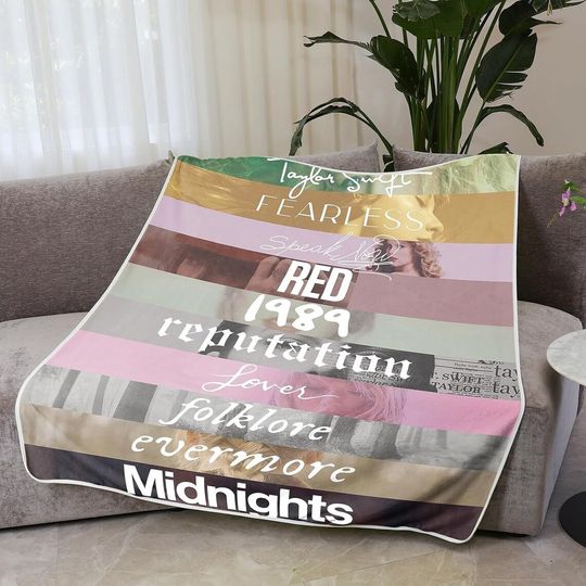 Discover The Eras Tour Taylor Blanket
