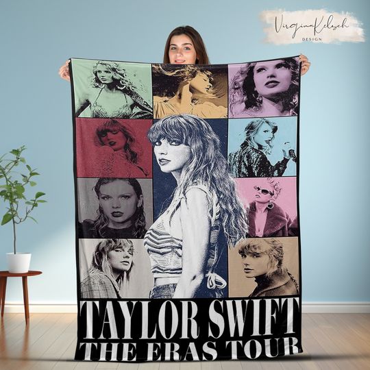 Discover Xmas Taylor Eras Tour Taylor version Fleece Blanket, Eras Tour Blanket
