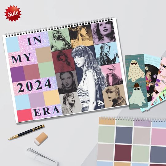 Discover In My 2024 Era Wall Calendar, Custom Taylor Version Calendar, Taylor All Albums Calendar