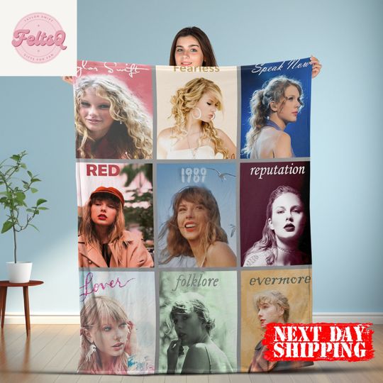 Discover Xmas Taylor Eras Tour Taylor Version Fleece Blanket, Eras Tour Blanket