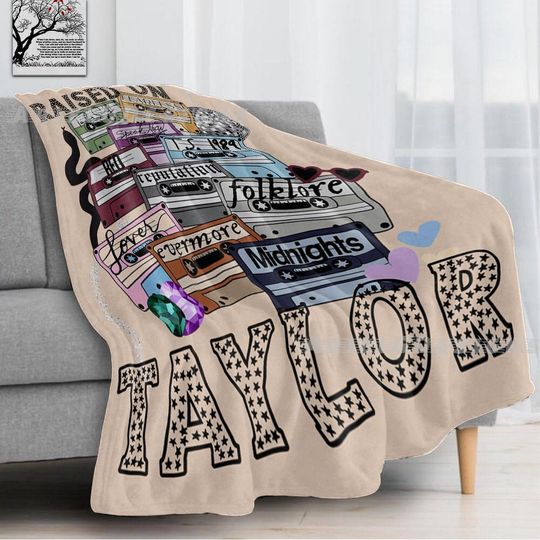 Discover Raised On Taylor Taylor version Blanket, Eras Tour Fleece Blanket