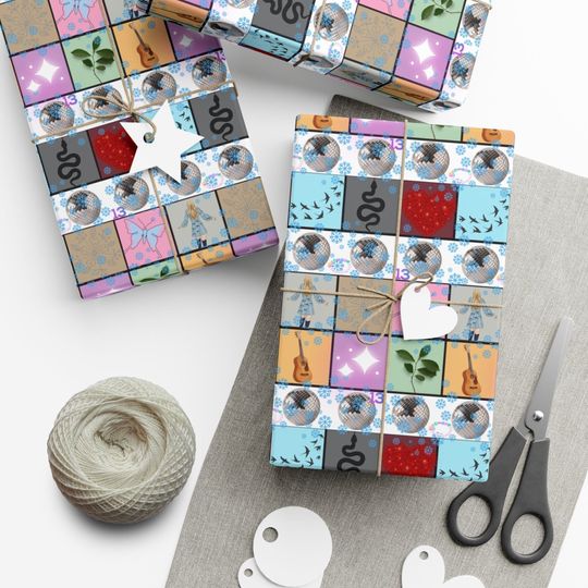 Discover Taylor Swiftmas Version Gift Wrapping Paper, Taylor Birthday Gift, Taylor Wrap Paper