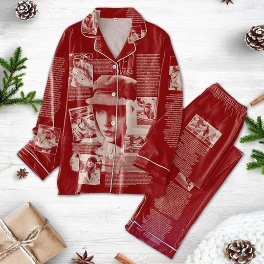 Discover Taylor version Chrismas Pajamas Set, Taylor version Pajama Set For Women, The Eras Tour