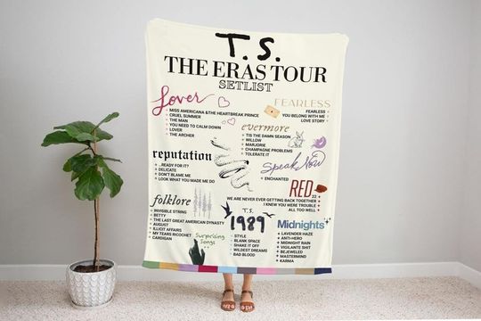 Discover Taylor ERAS Tour Swift Fleecee Blanket, Taylor version Blanket, Eras Tour Blanket