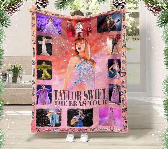 Discover Taylor Eras Tour Taylor version Fleece Blanket, Eras Tour Blanket