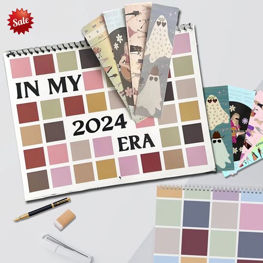 Discover In My 2024 Era Wall Calendar, Custom Taylor version Calendar, Taylor All Albums