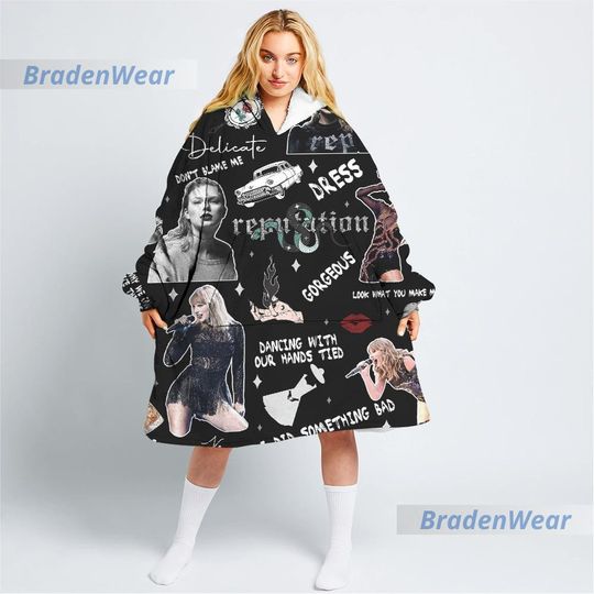 Discover Taylor Blanket Hoodie, Christmas Taylor version Wearable