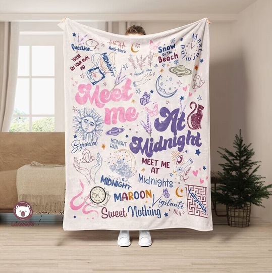 Discover Taylor Eras Tour Swift Blanket, Taylor version Name Blanket, Swift Gifts,Eras Tour Gift