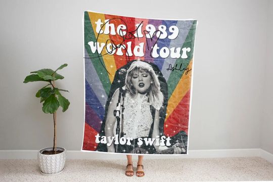 Discover Taylor Custom Name Blanket, Taylor version Eras Tour 2023 Throw, Concert Personalized