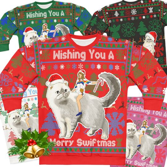 Discover Merry Swiftmas Taylor Christmas Ugly Sweater