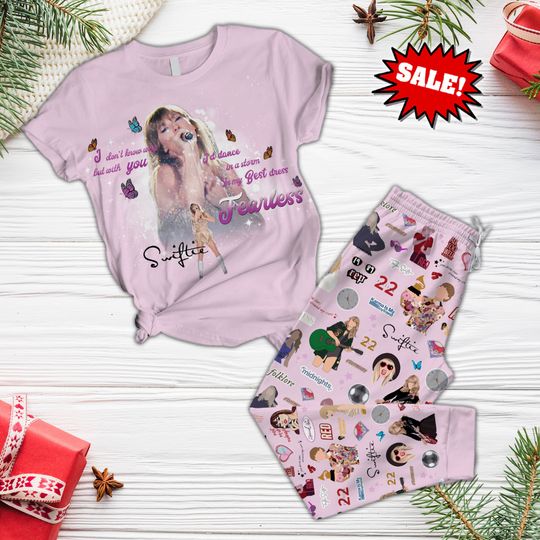 Discover Taylor version Womens Pajamas Set, Christmas Taylor version Tour Pajamas Set